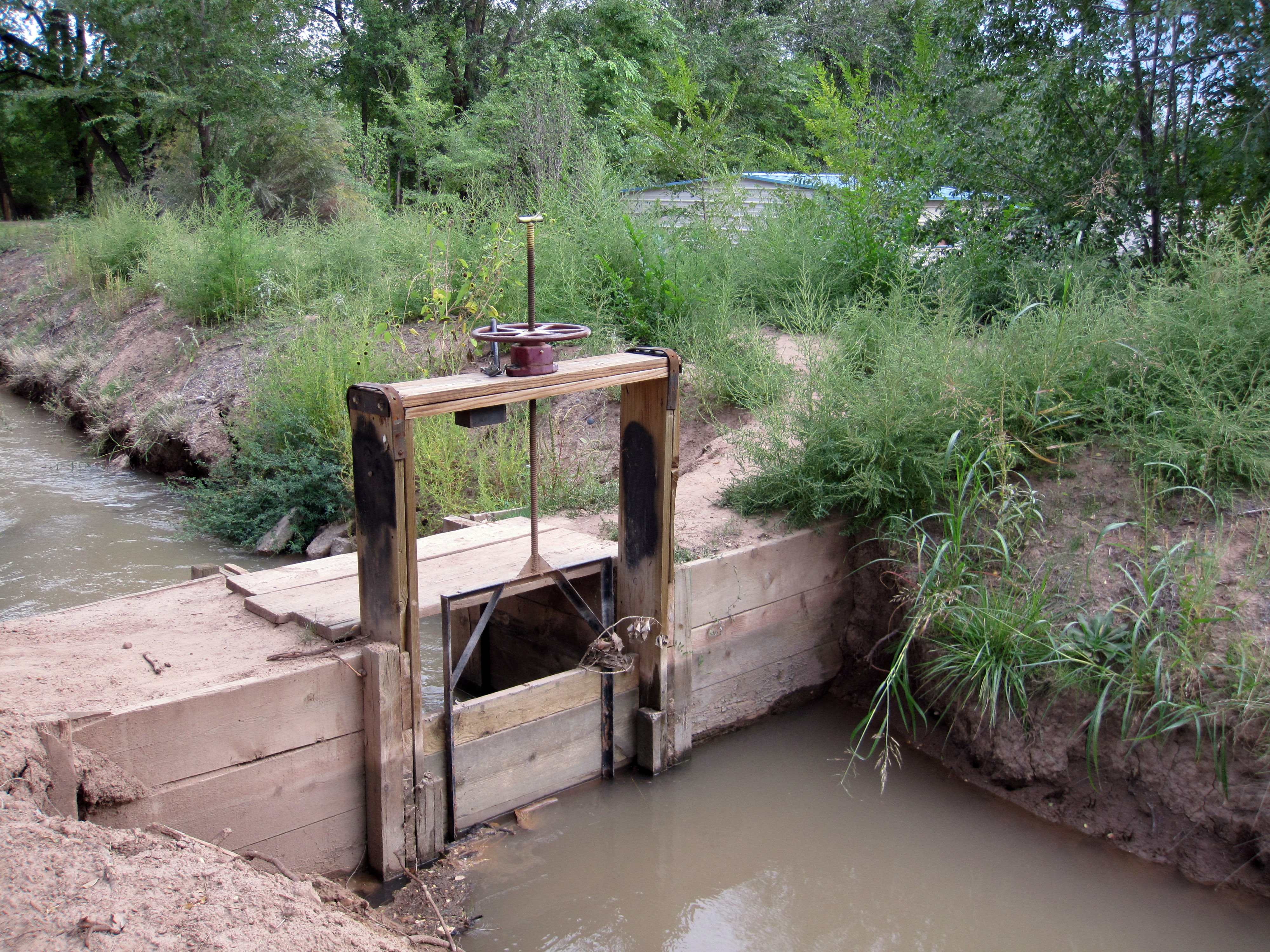 Camerone Day Real World Irrigation Canal Dam In New Mexico