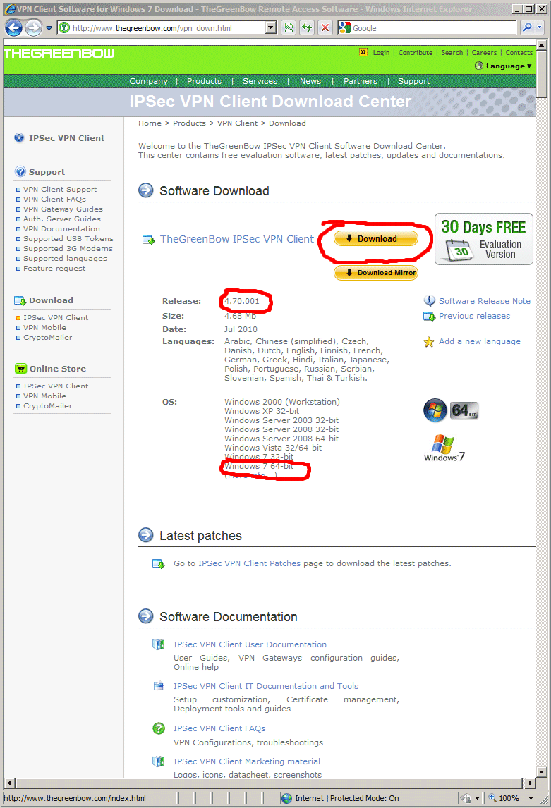 cisco vpn client windows 7 64 bit issues