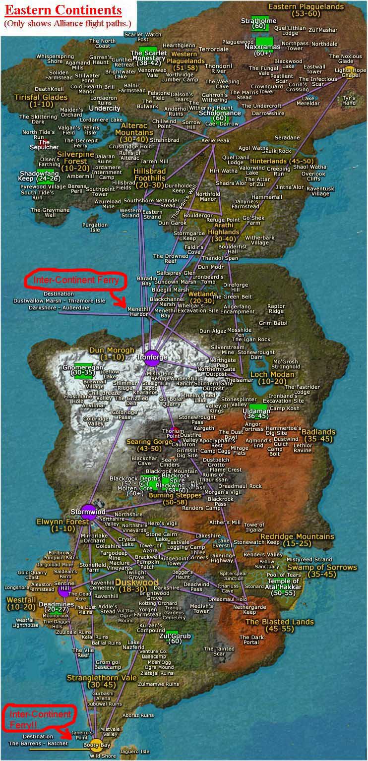 World+of+warcraft+map+levels
