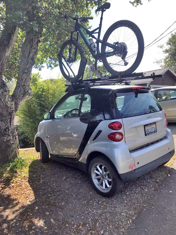 smart fortwo bike rack