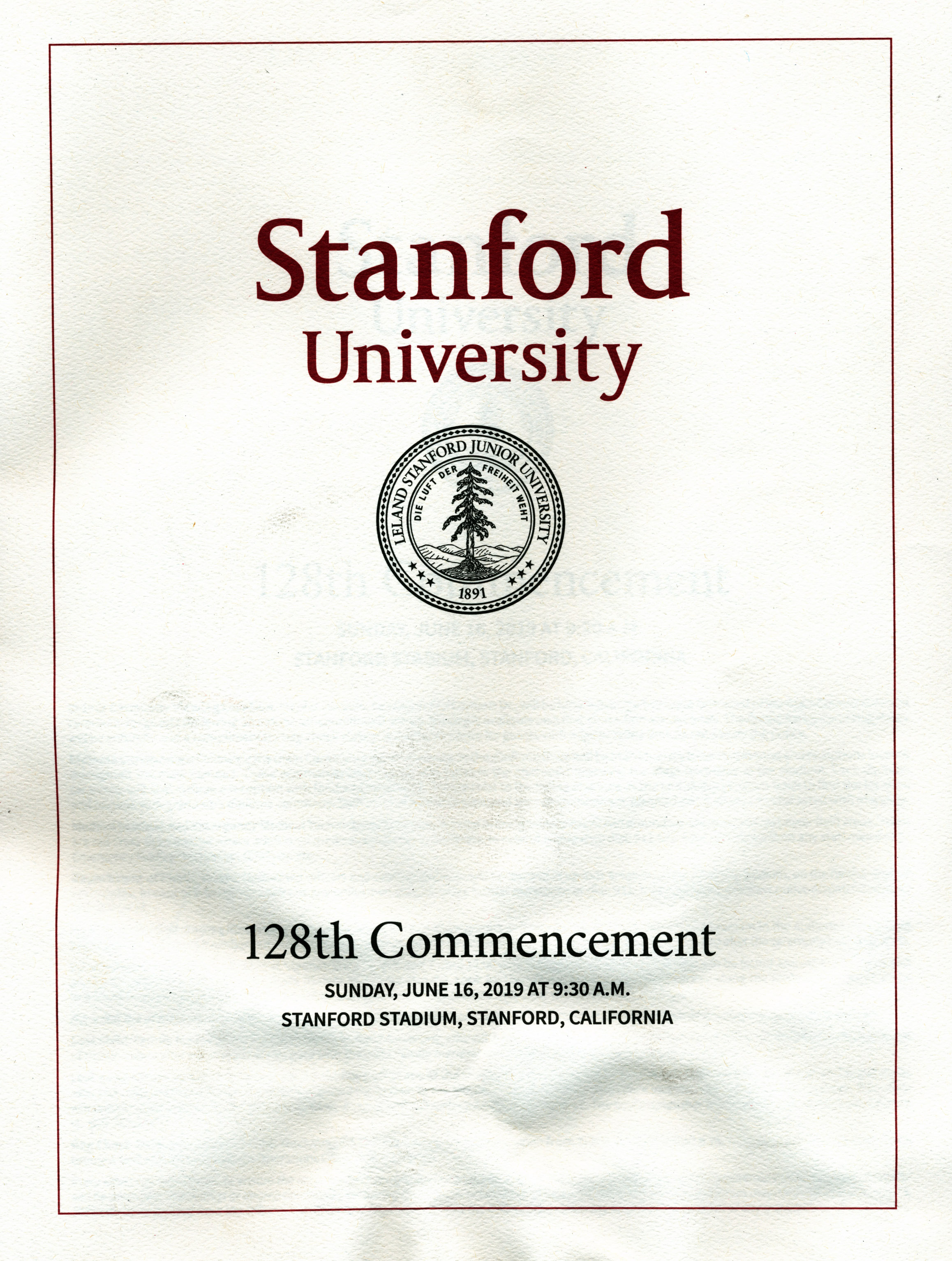 2019 Eli EchtWilson Stanford Graduation